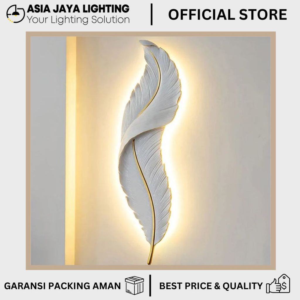 LAMPU DINDING INDOOR / NAKAS KAMAR / WALL MOULDING / NAKAS TIDUR MODEL BULU 60096