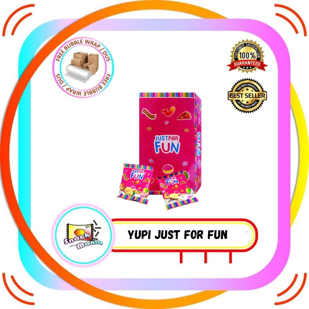 

YUPI Permen Jelly Gummy Candy JUST FOR FUN 12 pcs Jeli Lunak