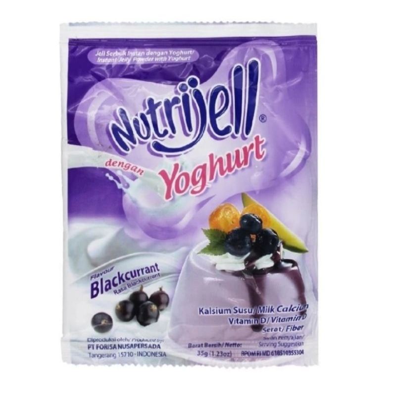 

Nutrijell Yogurt Blackcurrant Jelly 35 gr