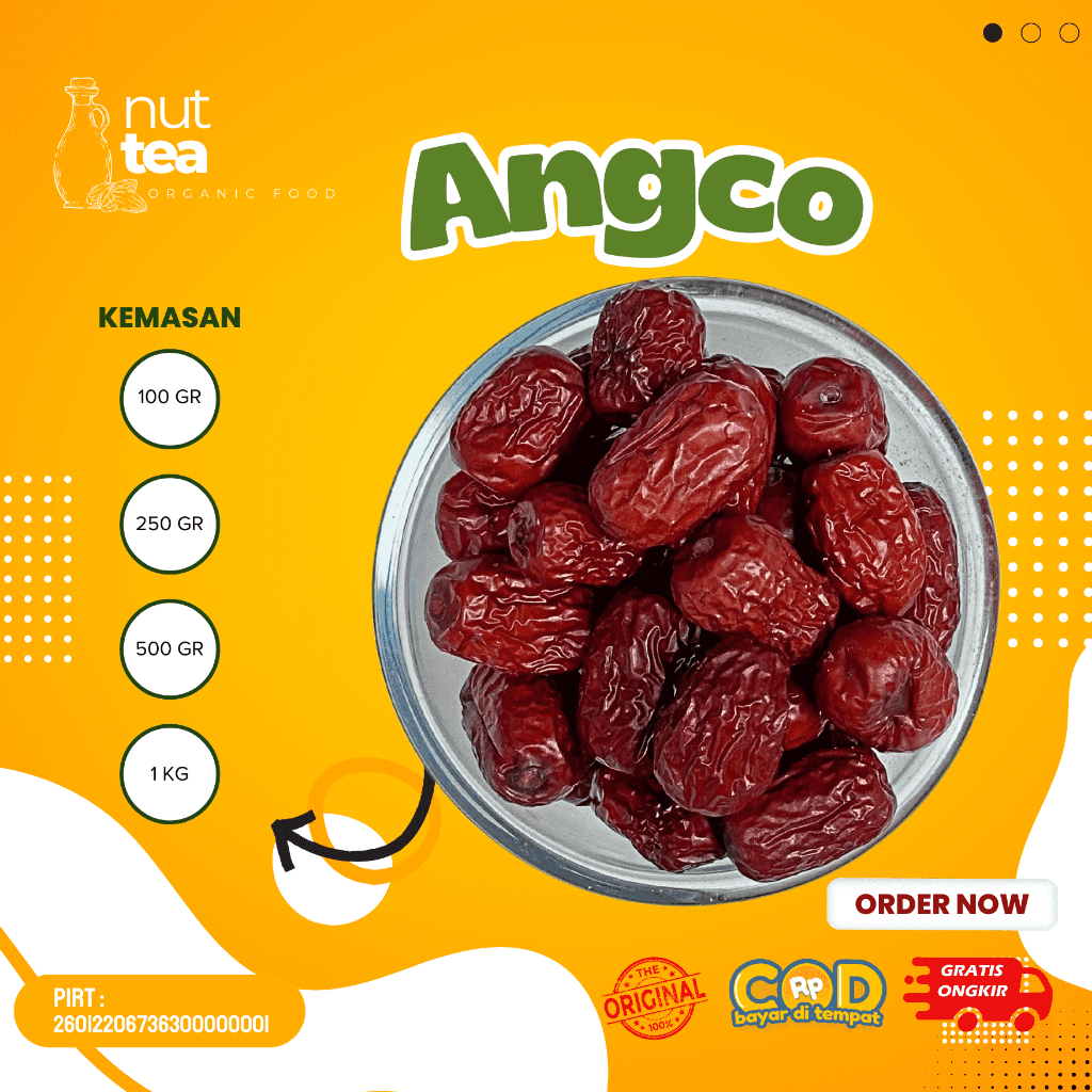 

Angco 500gr - Kurma Merah / Red Dates / Hong Zao / Jujube
