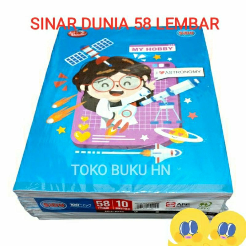 

SINAR DUNIA 58 LEMBAR / BUKU SIDU 58 LEMBAR / Buku SIDU / Buku sudah di sampul