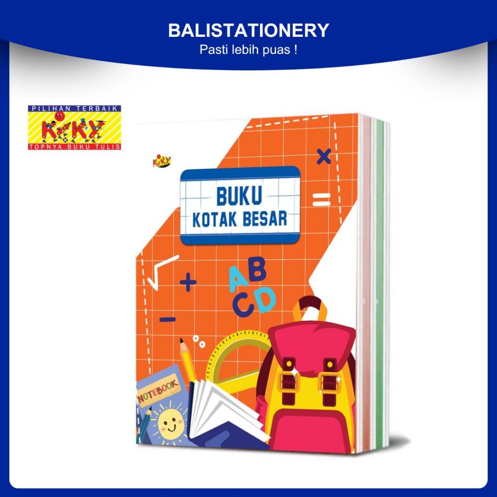

Buku Tulis 38 lbr Kiky Kotak Besar 1pak isi 10 pcs
