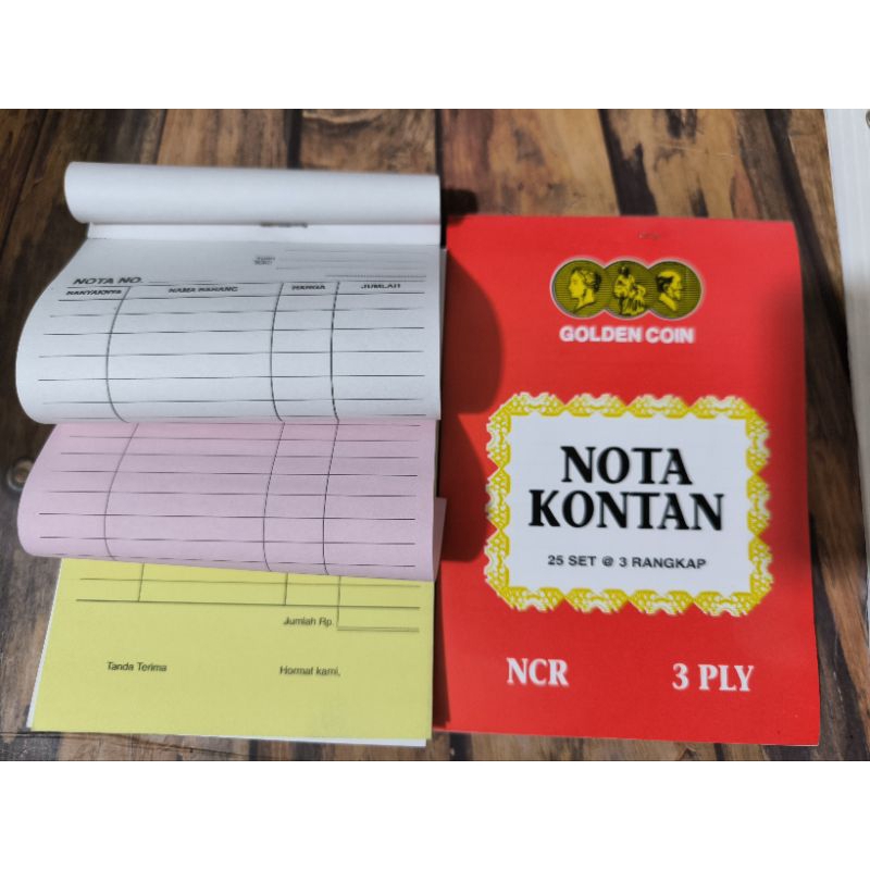 

Nota kontan rangkap 3 Ncr Golden coin