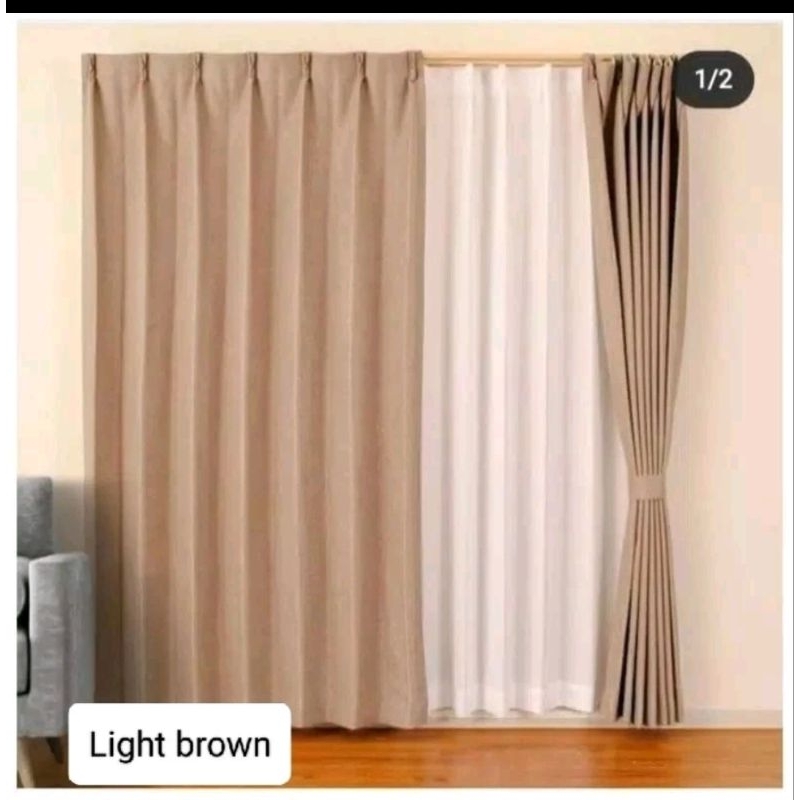 Gorden plisket blackout polos cantolan kawat s