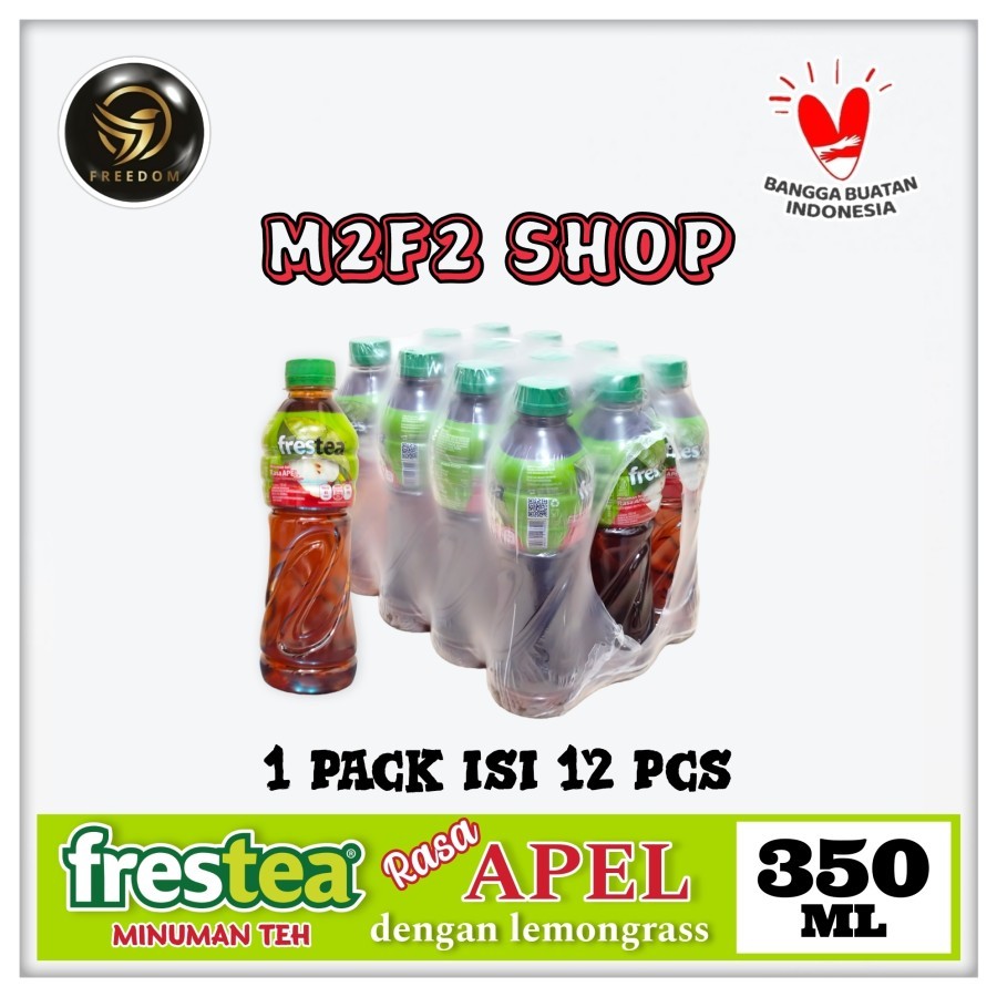 

Frestea Rasa Apel | Apple Botol Plastik Pet - 350 ml (Kemasan Pack)