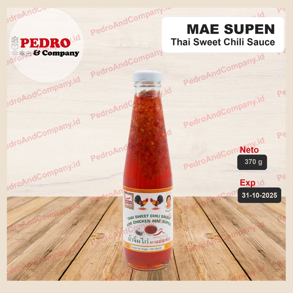 

Mae Supen Thai sweet chili sauce for chicken 370 gram - dipping ayam