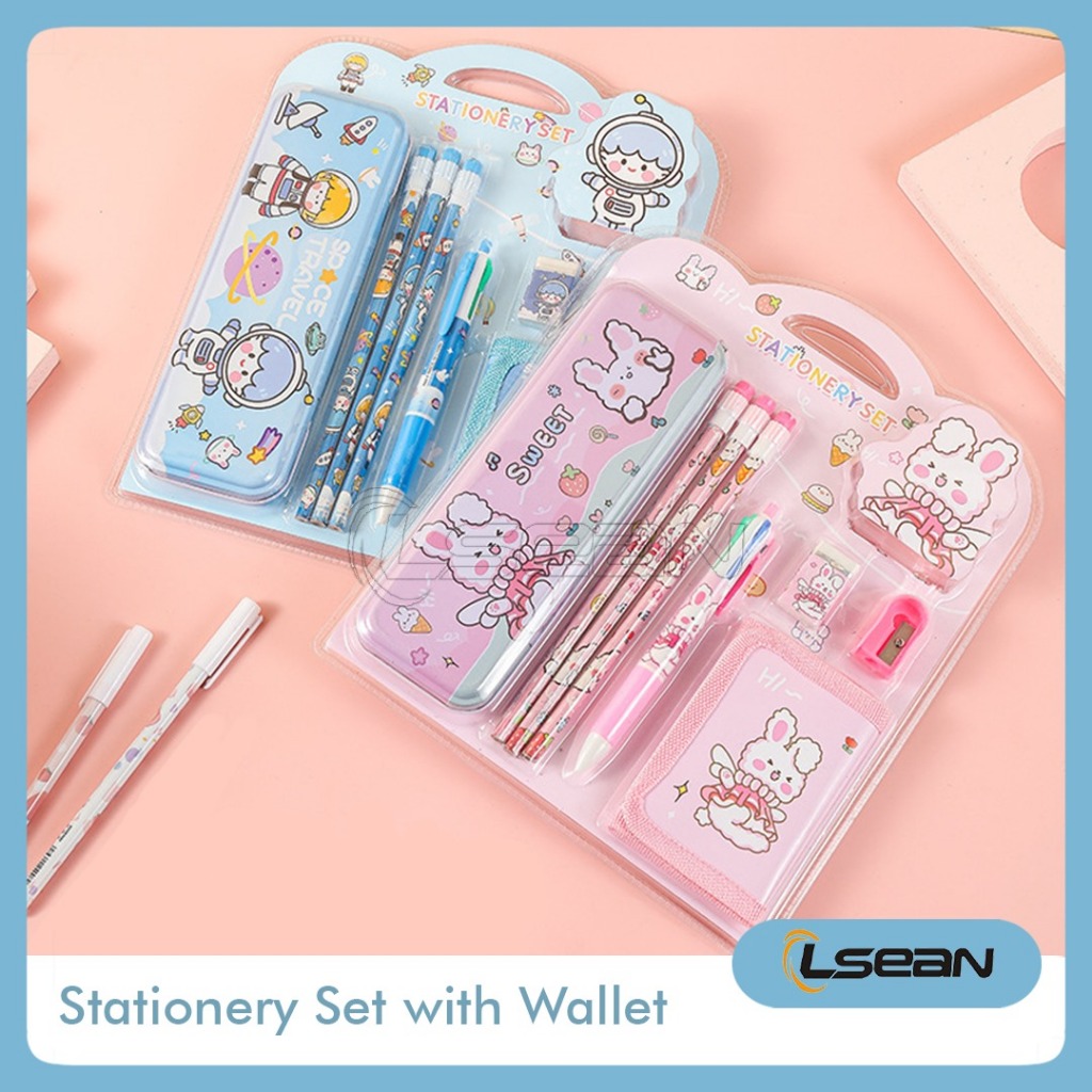 

SET ALAT TULIS LUCU ANAK SEKOLAH KARAKTER KARTUN 8 IN 1 PAKET GIFT BOX STATIONERY KOTAK PENSIL DOMPET PENSIL PENGHAPUS RAUTAN BOLPEN LENGKAP