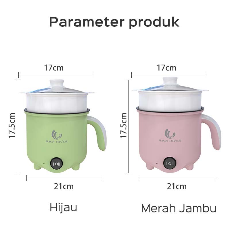 TERMURAH HAN RIVER PANCI ELEKTRIK 2 IN 1/ PANCI LISTRIK MULTI 1.8L 600W