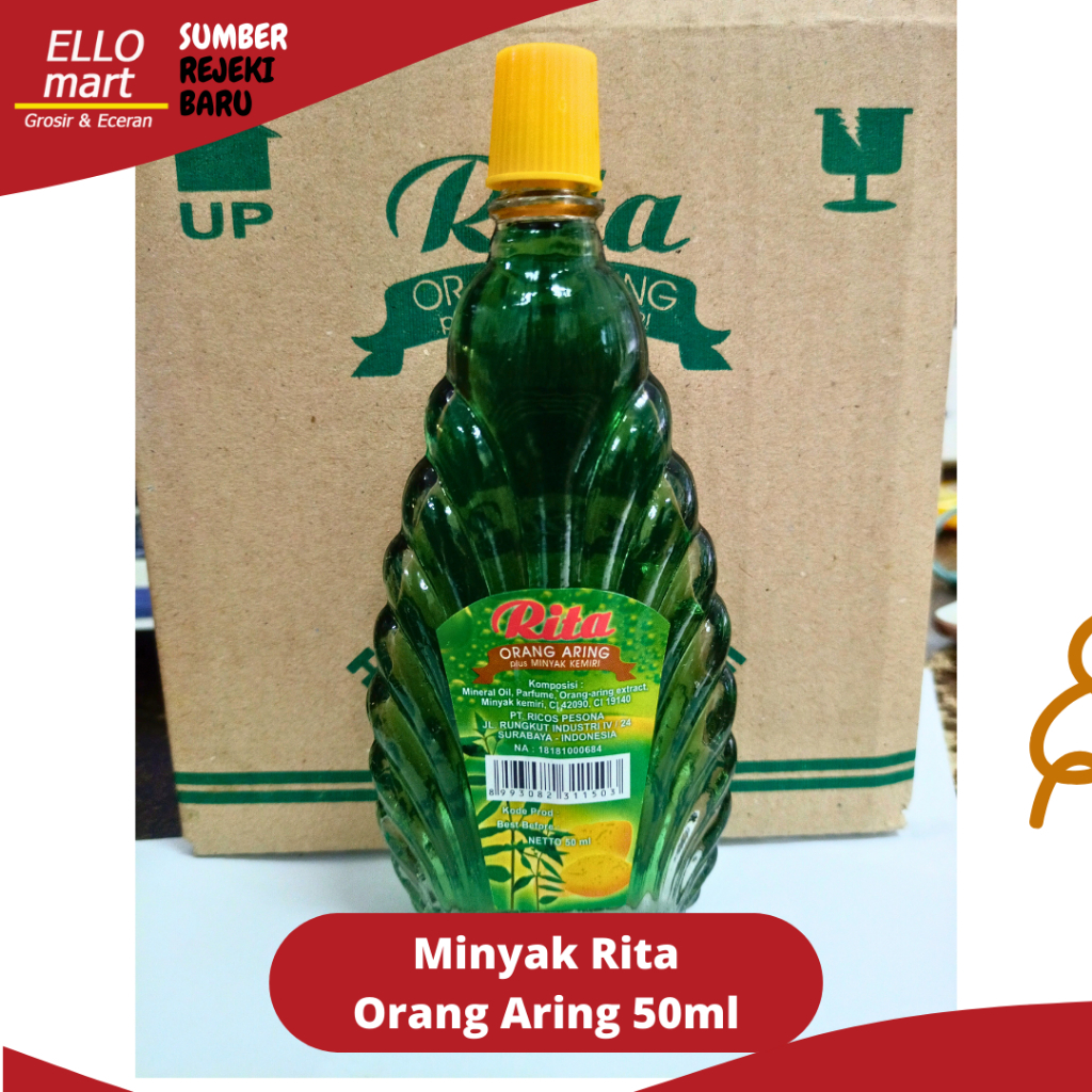 MINYAK ORANG ARING RITA BOTOL KACA 50ML