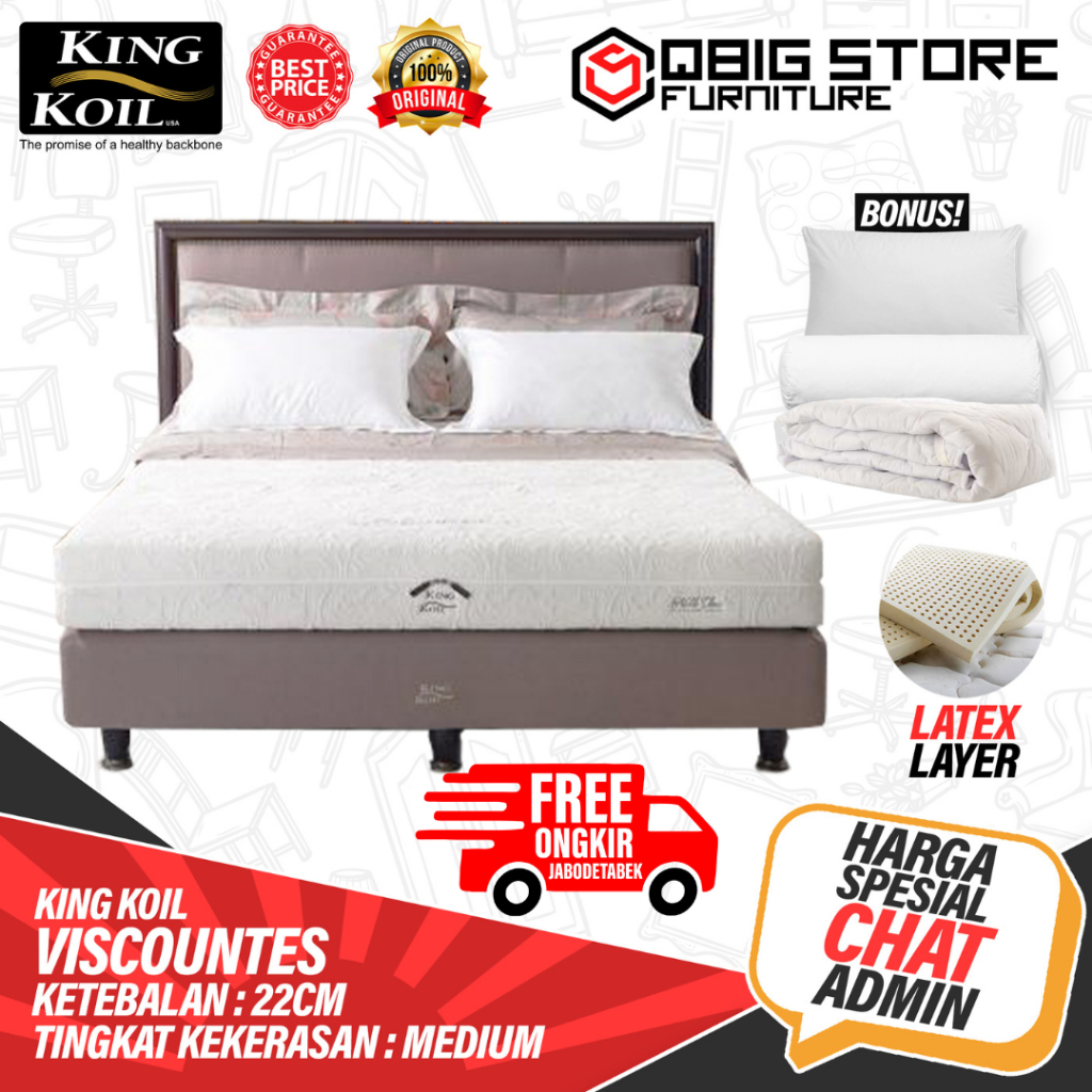 Springbed KING KOIL Viscountess Kasur Spring bed Matras