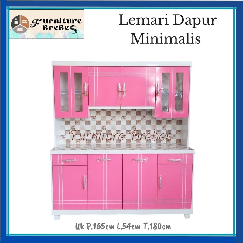 Lemari Dapur 4 Pintu / Lemari Sayur / Kitchen Set Minimalis Termurah Tegal Brebes Pemalang Pekalonga
