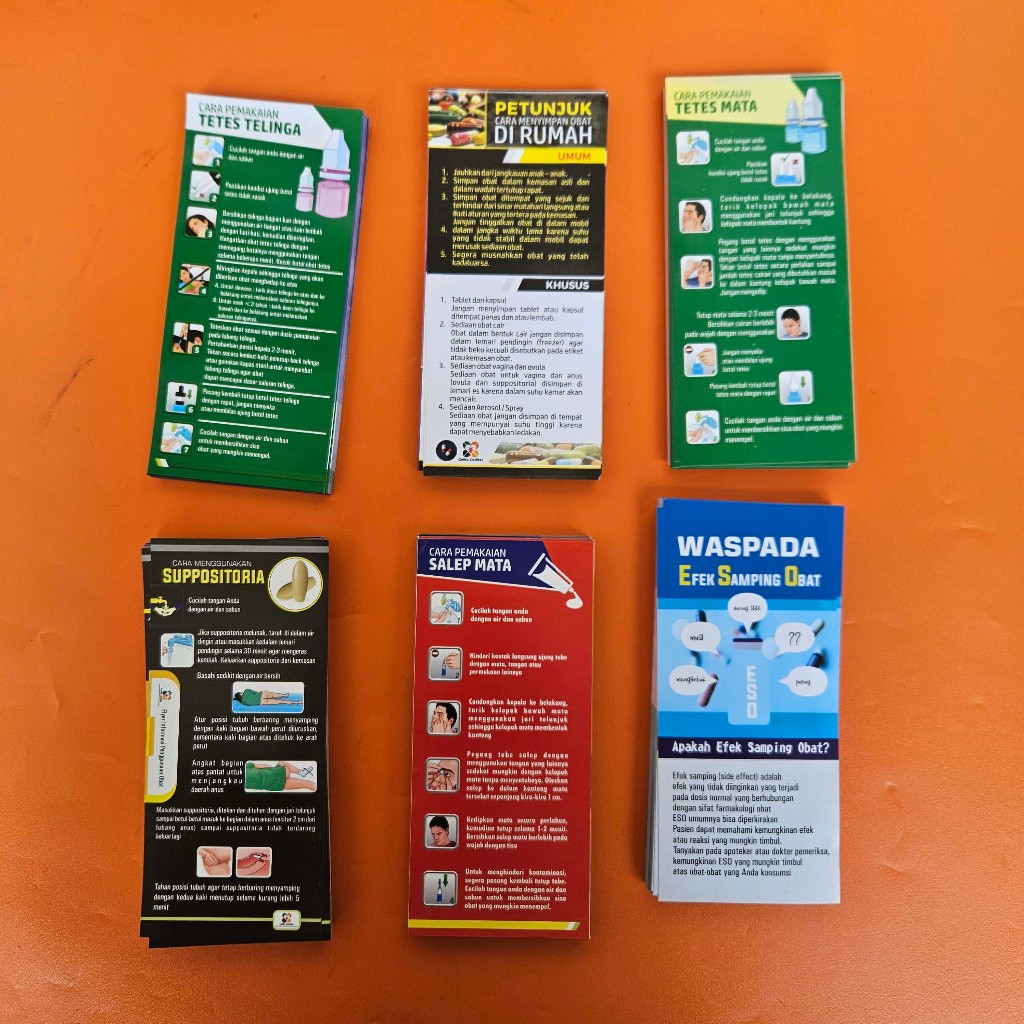 Flyer Farmasi Terlengkap, Flyer Cara Penyimpanan Obat, Brosur Farmasi, Leaflet Farmasi