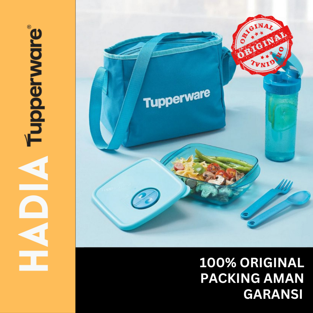 classy glam - Kotak bekal anak/dewasa - lunch bok set - kotal bekal biru