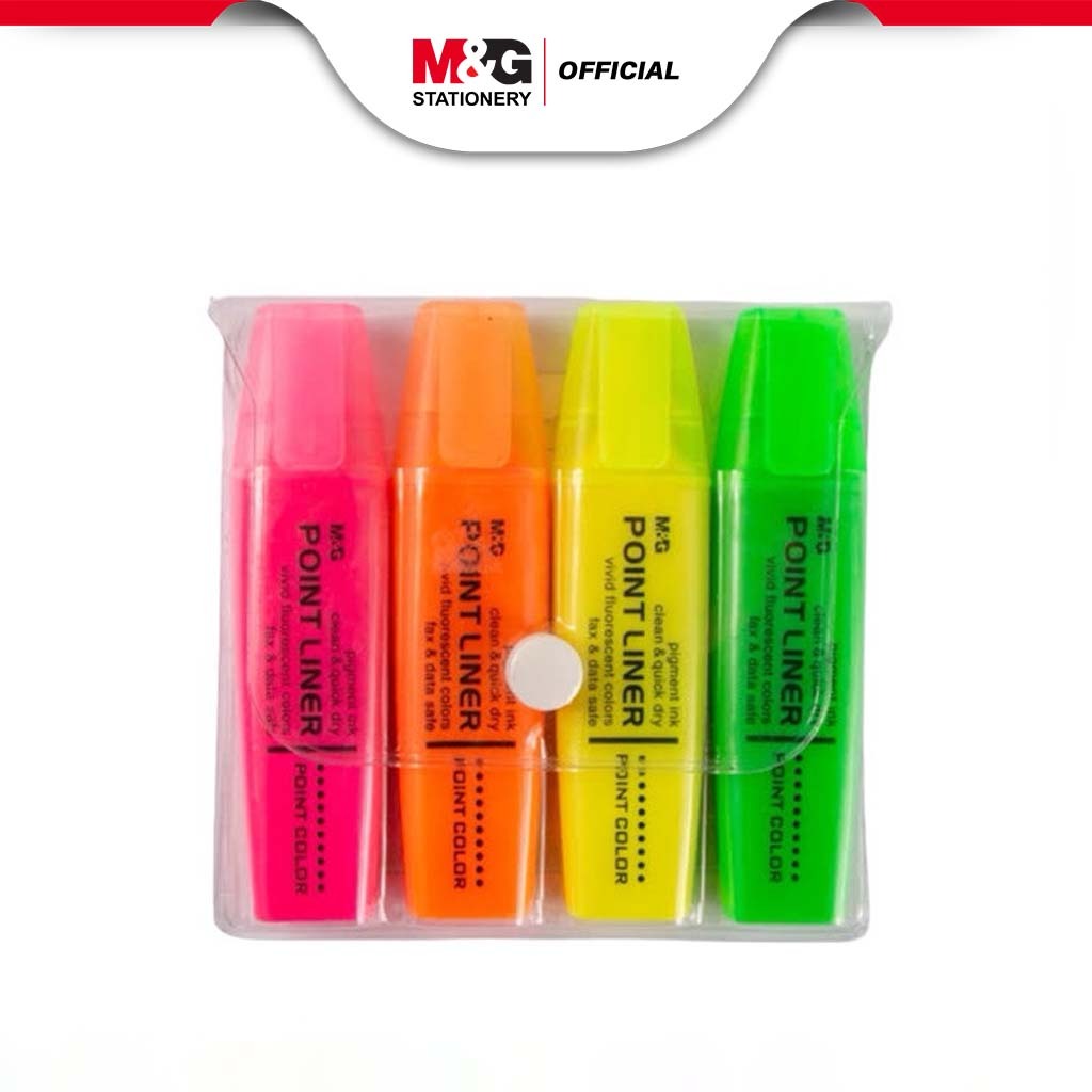 

M&G Scented Highlighter 4color set Yellow/Green/Orange/Pink