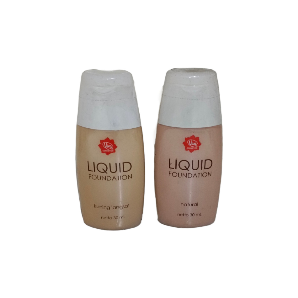 viva liquid foundation alas bedak natural kuning langsat