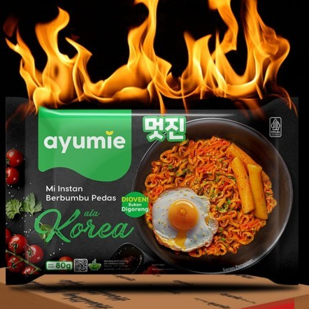 

Ayumie Mi Instan Berbumbu Pedas ala Korea / Korean Spicy 80g Halal