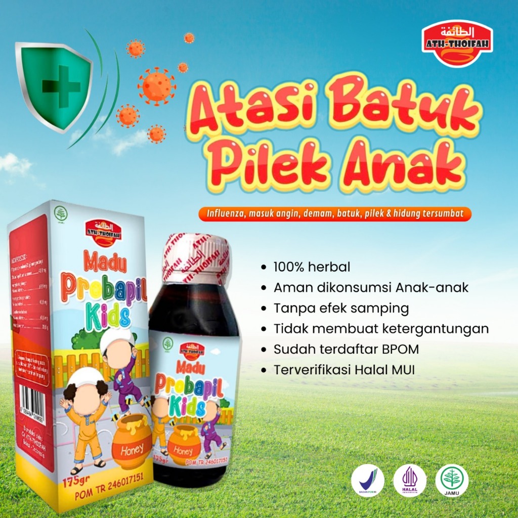 Madu Batuk Pilek Probapil kids Obat batuk pilek rasa manis madu