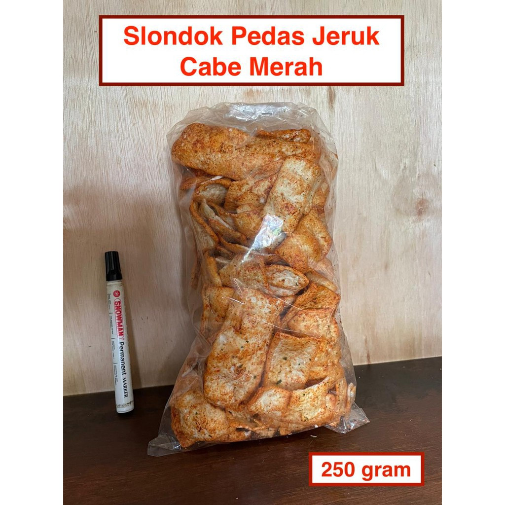 

Krupuk Slondok Rasa Pedas Cabe Merah & Ijo - Asin Jagung - Keju 250g