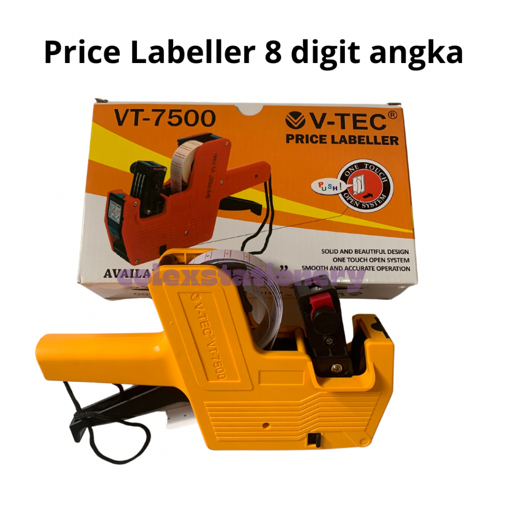 

Alat Mesin Label Harga / Price Labeller Machine 8 Digit Angka / Mesin Tembak Harga VT-7500 Vtec