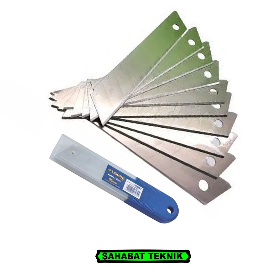 

isi cutter besar 18mm Per box 10pcs - Refill Isi Cutter Mata Pisau Heavy Duty BY Lakoni Pro