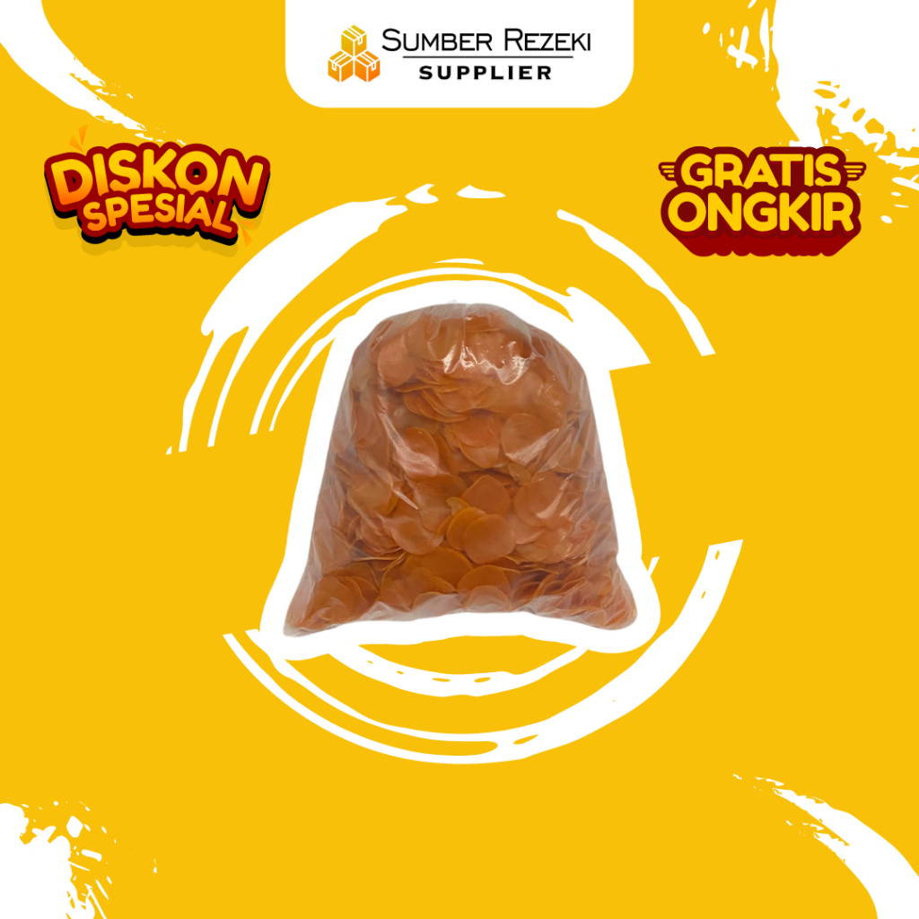 Kerupuk Aci Oren Dakota Iris Repack 1Kg/500gr/250gr