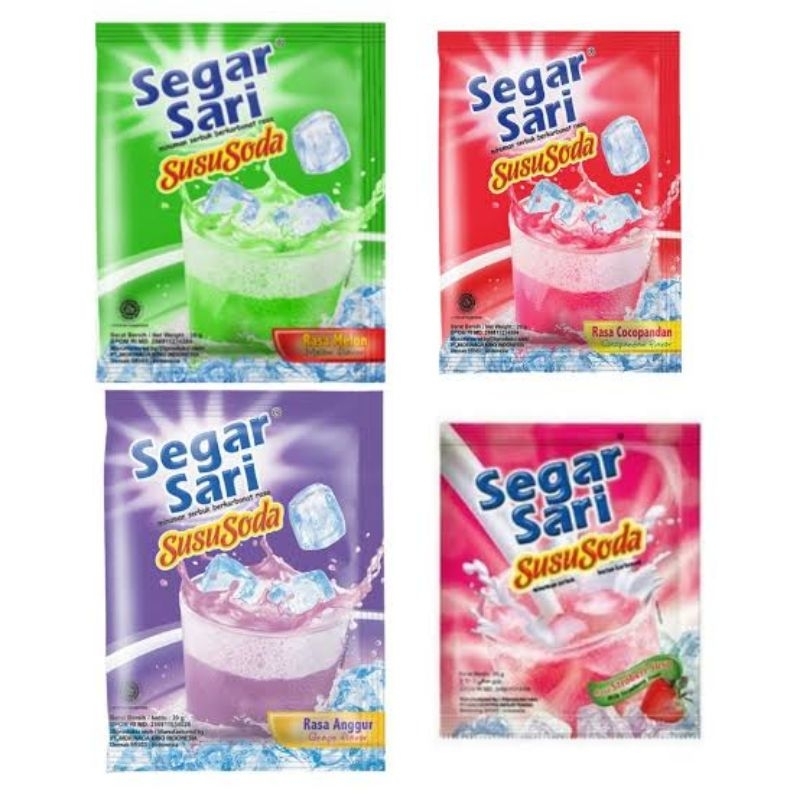 

Segar Sari Susu Soda (5 Sachet)