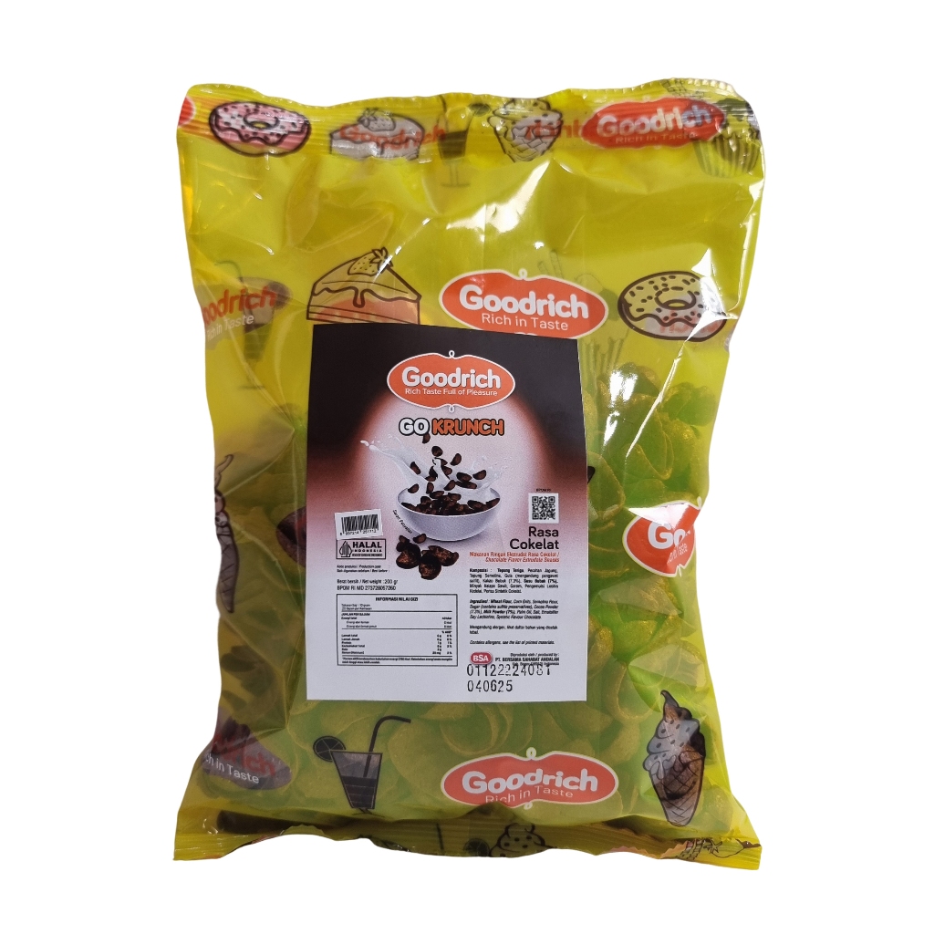 

GOODRICH GO KRUNCH COKELAT KEMASAN 200 GR