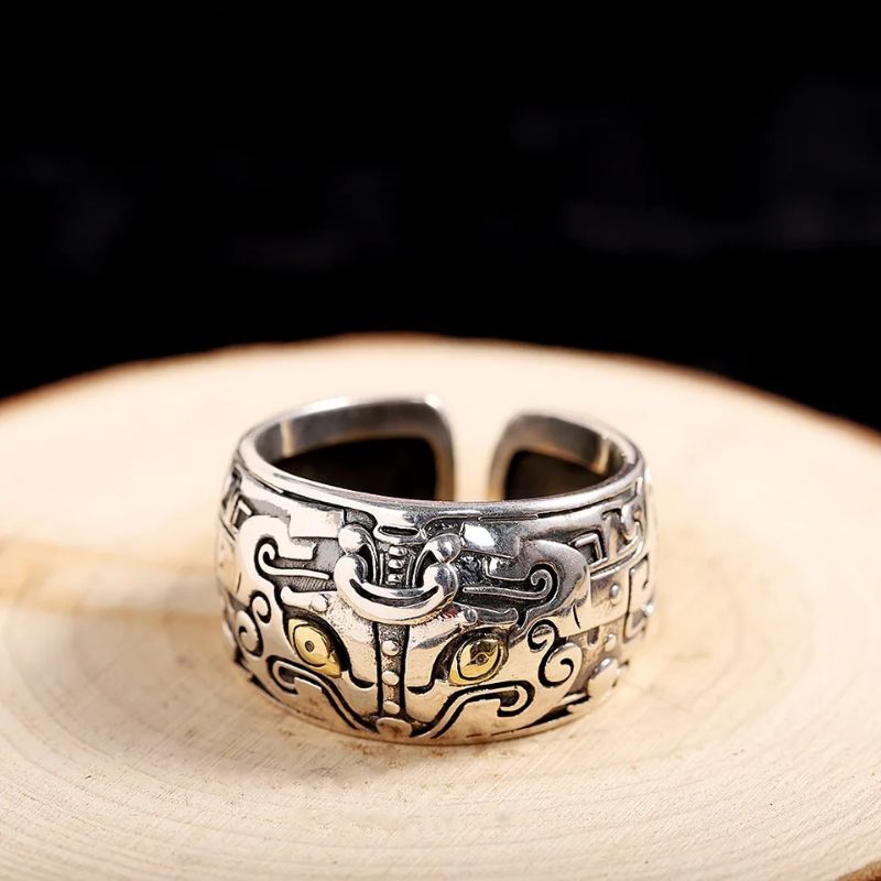 Cincin Retro Desain Hewan Mitologi Yunani Balmora (Adjustable)