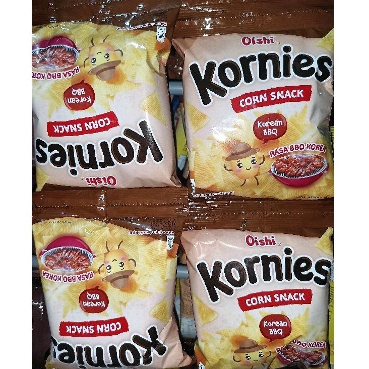 

HOT Oishi Kornies Corn Snack Korean Snack Jagung Varian Rasa Korean BBQ rentengan