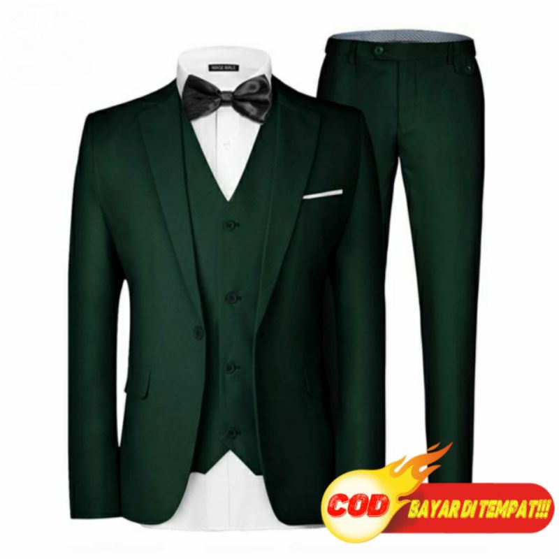 JAS PRIA FORMAL HIJAU BOTOL STAYLISH