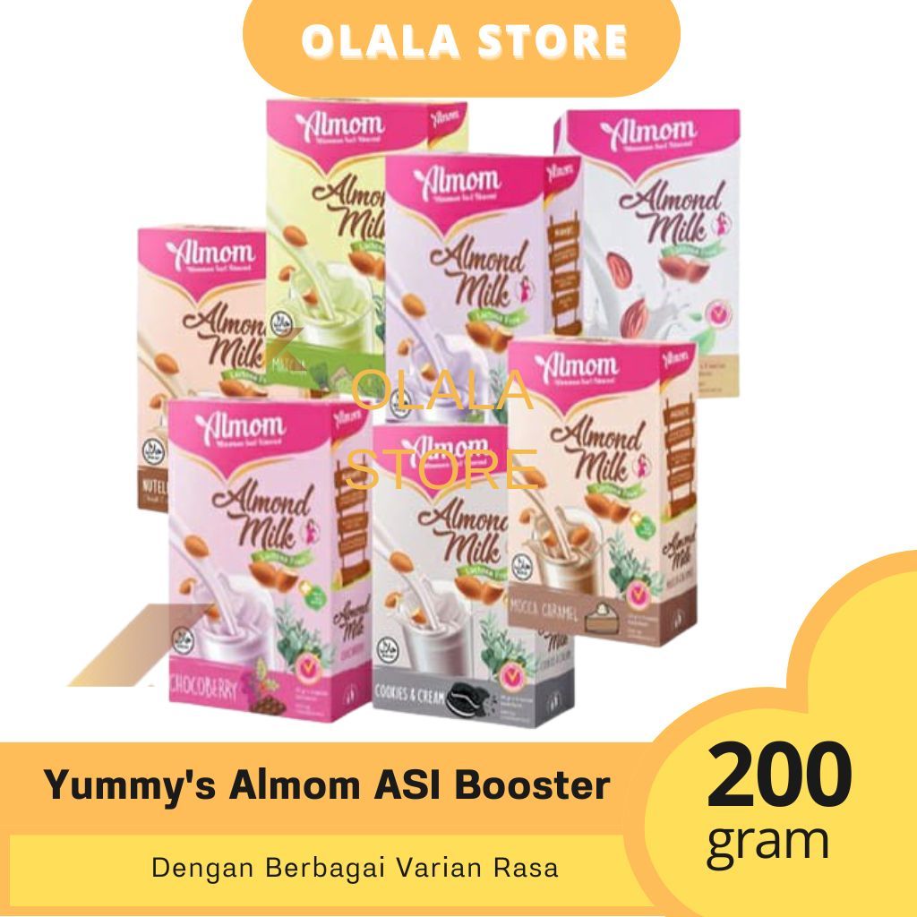 (TERMURAH) ALMOM MILK POWDER PREMIUM & TEA / PELANCAR ASI SARI ALMOND / ASI BOOSTER ALMOM MILK