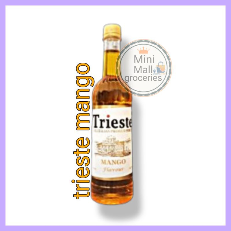 

syrup trieste mango premium flavour 650ml / sirup trieste rasa mangga 650 ml