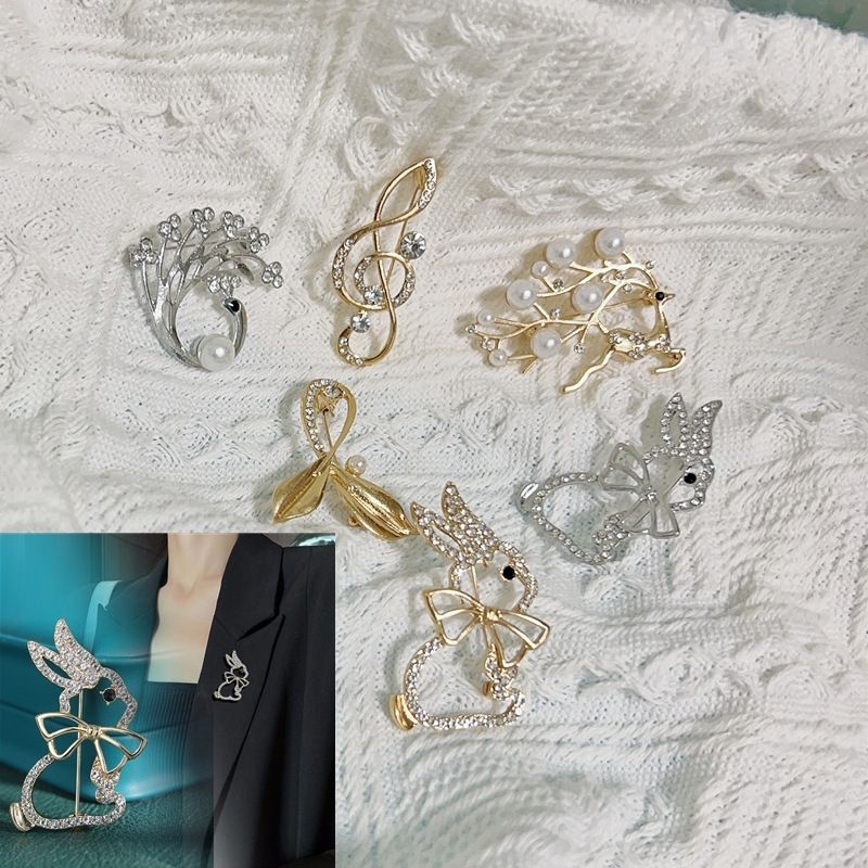 BROS BROOCH MUTIARA CANTIK LUCU BROSS HIJAB PIN BAJU