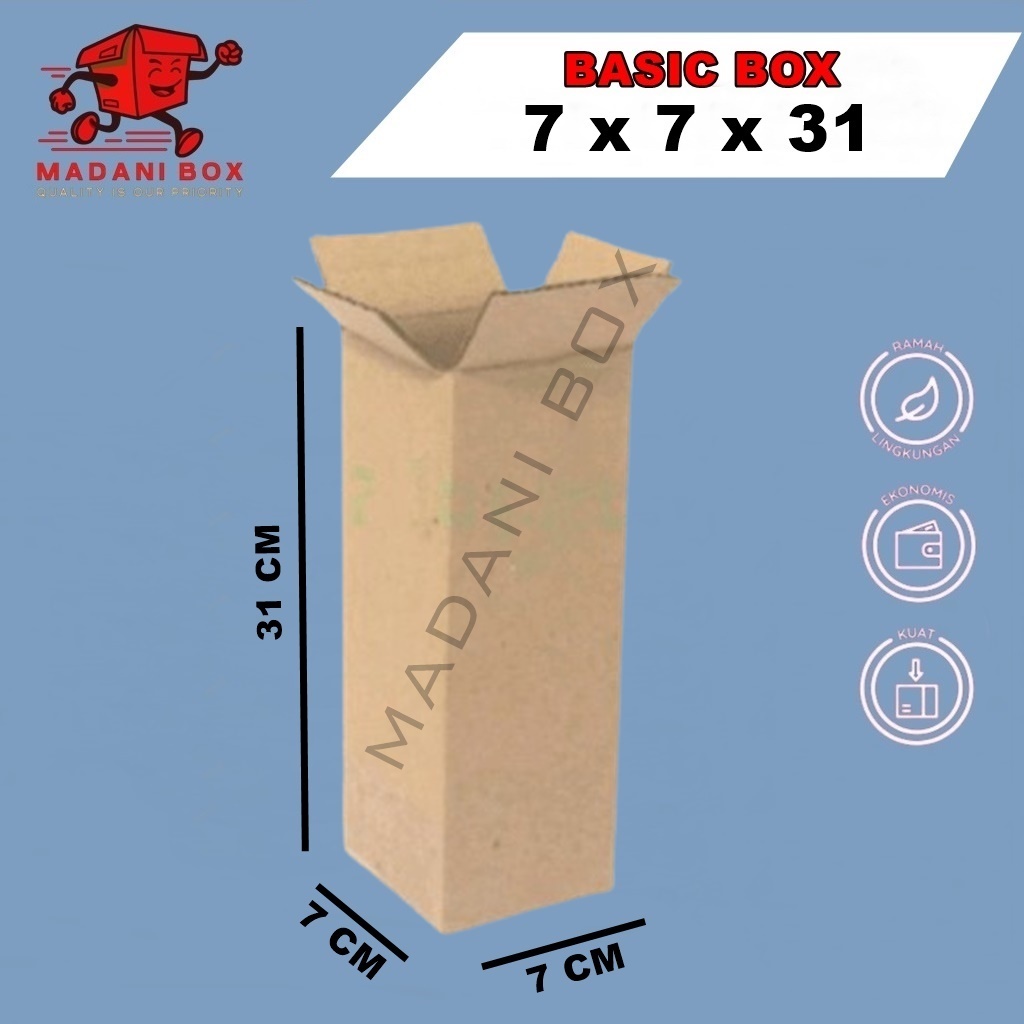 

Kardus Packing 7x7x31 - Karton Box Dus Packaging Botol Murah