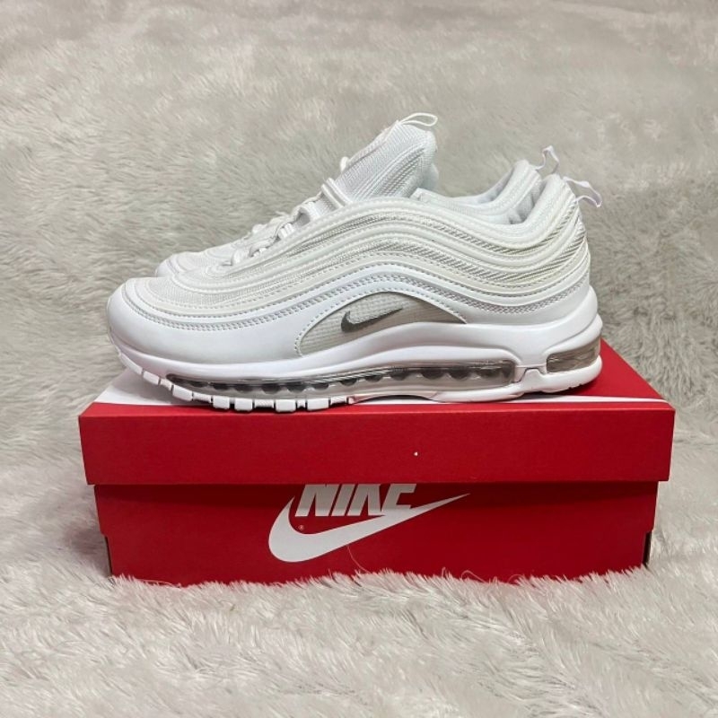 Sepatu Pria Wanita Nike Air max 97 Full White