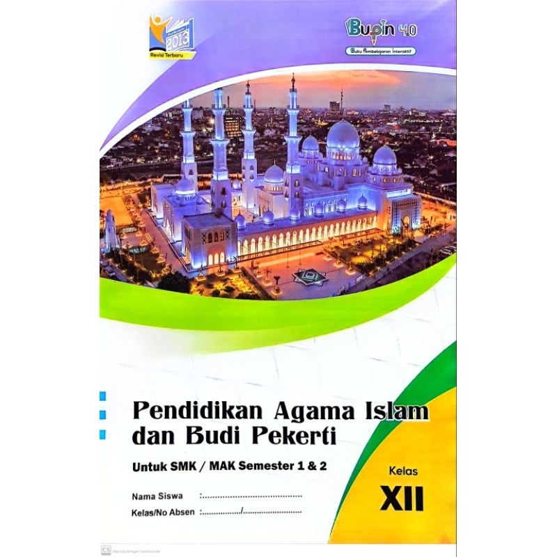 LKS SMK MAK PENDIDIKAN AGAMA ISLAM DAN BUDI PEKERTI KELAS 12 SEMESTER 1 & 2 TA.2024/2025 KURIKULUM 2