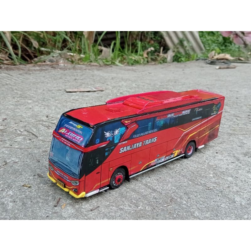 PAPERCRAFT BUS SANJAYA TRANS "ALBINO"