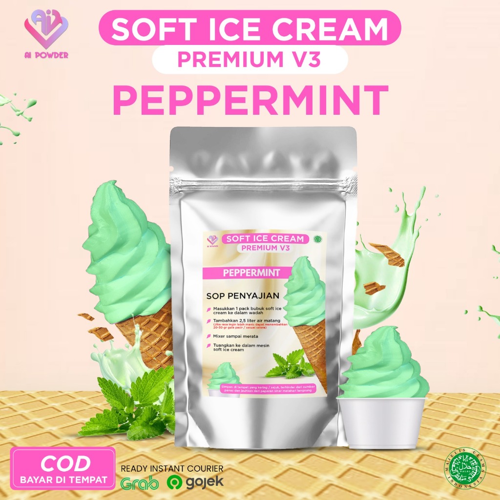 

Peppermint Bubuk Soft Ice Cream Premium V3 1Kg