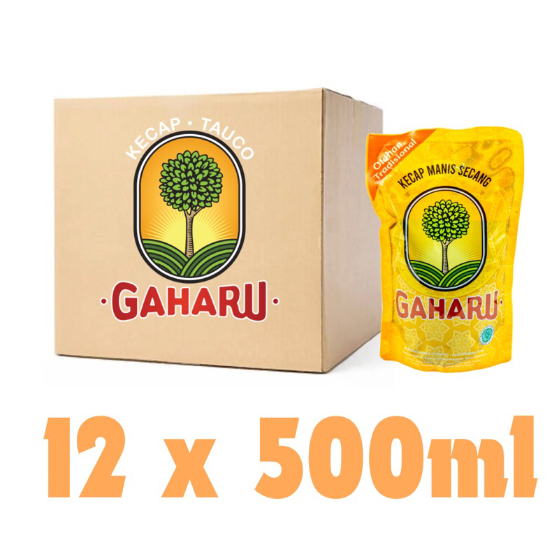 

Kecap Manis Sedang Gaharu 500ml - NON MSG - SEHAT - HALAL - 1 Karton (isi 12 Pouch)