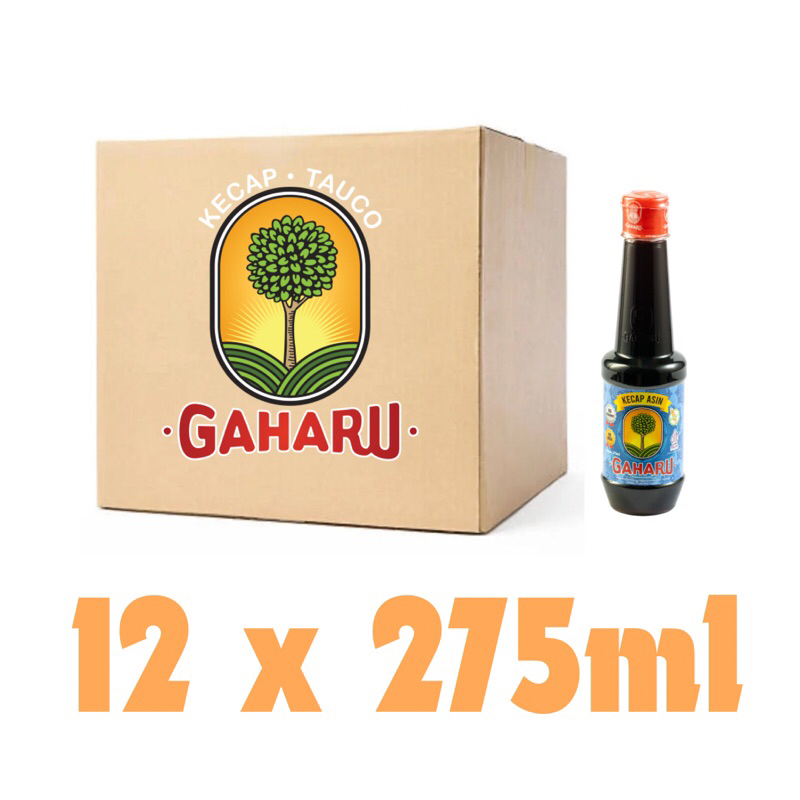 

Kecap Asin Gaharu 275ml - NON MSG - SEHAT - HALAL - 1 Karton (isi 12 botol)