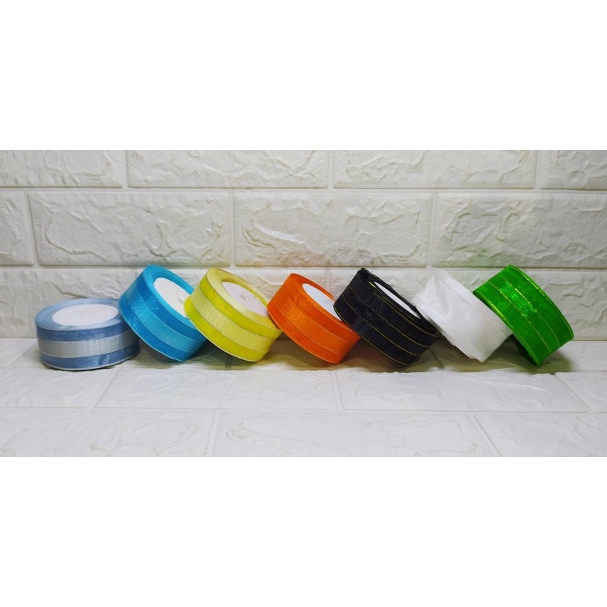 

SPESIAL AWAL TAHUN Pita Organdi Motif 15 inc Pita Hias Dekorasi Kerajinan Tangan Cantik