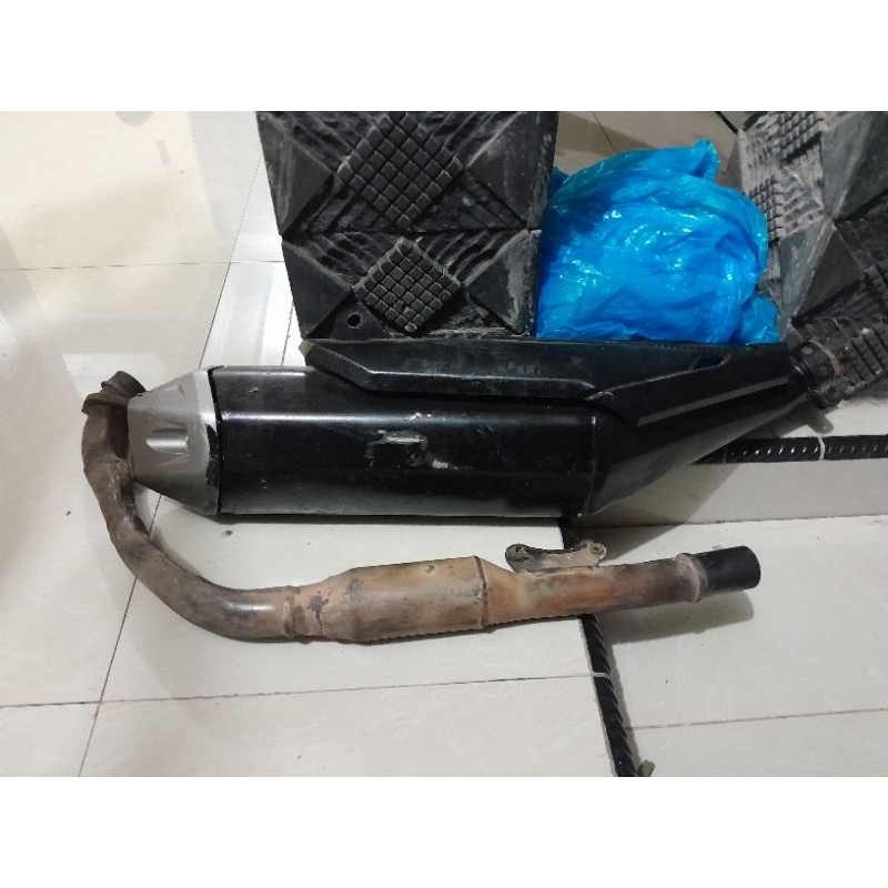 knalpot cb 150R copotan original Honda injeksi cocok untuk custom ke c70 Pitung grand legenda Supra 