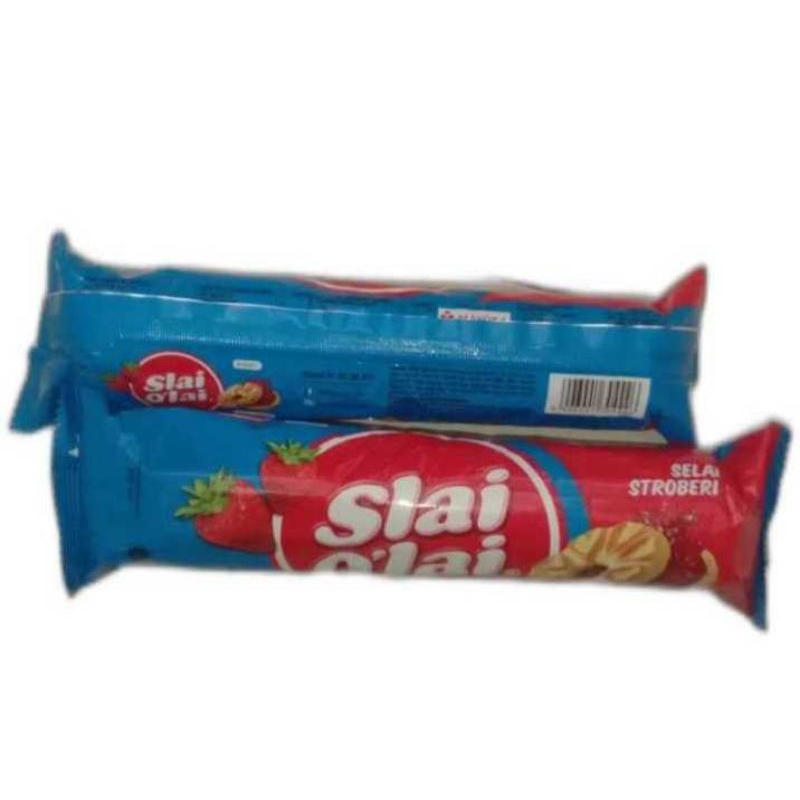 

Slai Olai Biskuit Stroberi Roll 128gr, Slai Olai Biskuit Blueberry Roll 128gr, Slai Olai Biskuit Nanas Roll 128gr