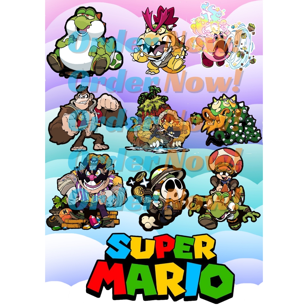 

Stiker Mario Stiker Super Mario Vinyl Waterproof High Quality Model B