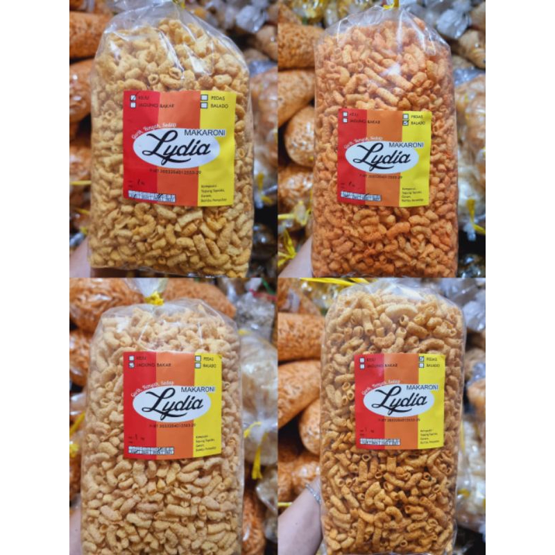 

TERMURAH 1kg makaroni kering pedas / keju / jagung bakar / balado