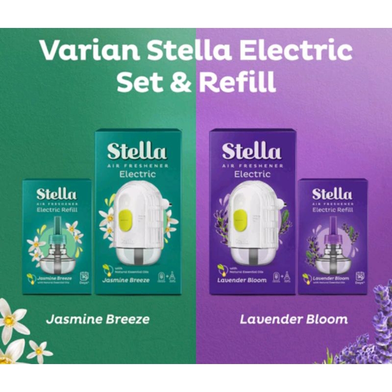 Stella Pengharum Ruangan Elektrik Alat + Refill 25 ml