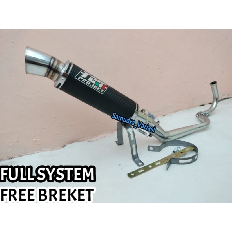 Knalpot Racing Tzm Project Karbon Varian Honda Vario 110 Karbu/Kebo, Vario 110 Techno/CBS, Vario 110