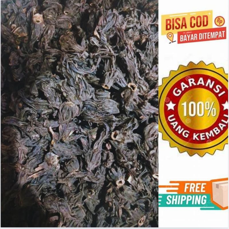 ( 100 gr ) Rosella Ungu / Rosella / Rosella Kering / Bunga Rosella / Bunga Rosella Kering