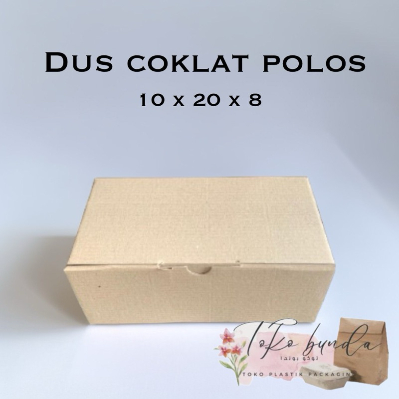 

Dus Coklat Polos Uk 10x20x8