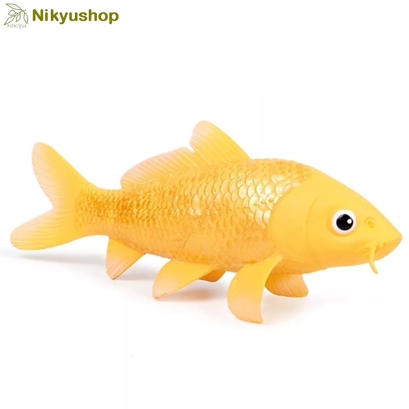 [Nikyushop] Mainan Edukasi Pajangan Koleksi Hewan Ikan Koi Emas Golden Koi Fish Animal Figure